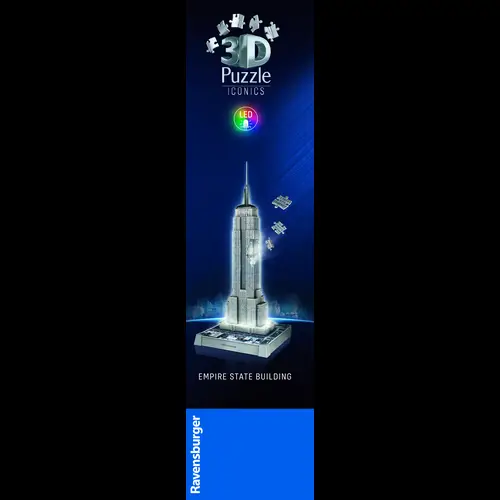 Ravensburger 3D Puzzle Iconics: Empire State Building mit LED 12008026 1St. Ravensburger 3D Puzzle Iconics: Empire State Building mit LED 12008026 1St.