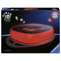 Ravensburger 3D Puzzle Iconics: Allianz Arena mit LED 12008033 1St. Ravensburger 3D Puzzle Iconics: Allianz Arena mit LED 12008033 1St.