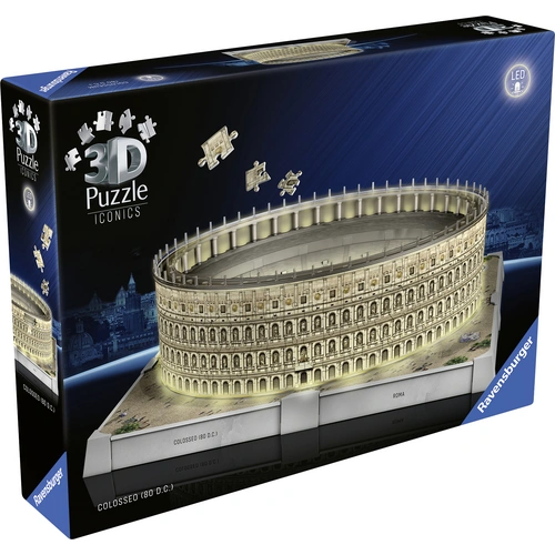 Ravensburger 3D Puzzle Iconics: Kolosseum Rom mit LED 12008034 1St. Ravensburger 3D Puzzle Iconics: Kolosseum Rom mit LED 12008034 1St.