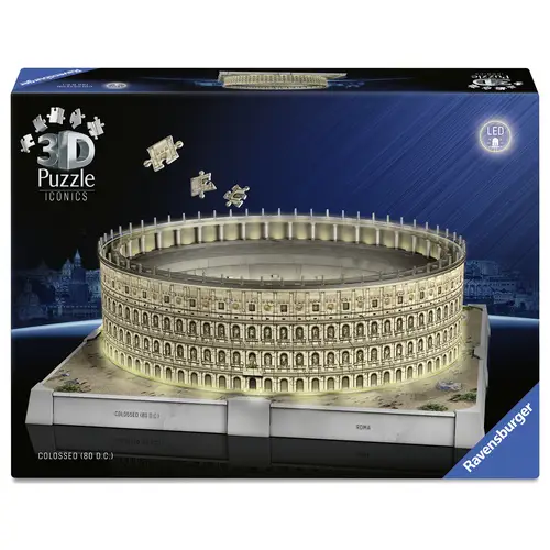 Ravensburger 3D Puzzle Iconics: Kolosseum Rom mit LED 12008034 1St. Ravensburger 3D Puzzle Iconics: Kolosseum Rom mit LED 12008034 1St.