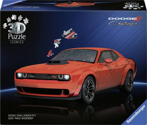 Ravensburger 3D Puzzle Iconics: Dodge Chall. R/T Scat Pack Widebody 12008036 1St.