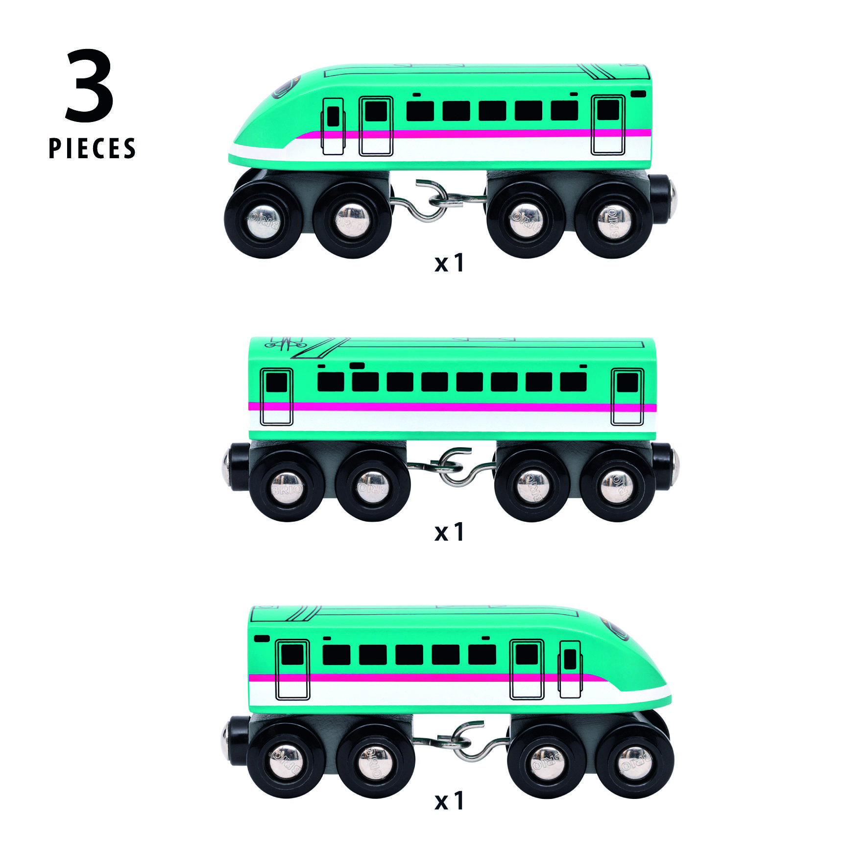 Brio 63608600 Schnellzug mit Wagon