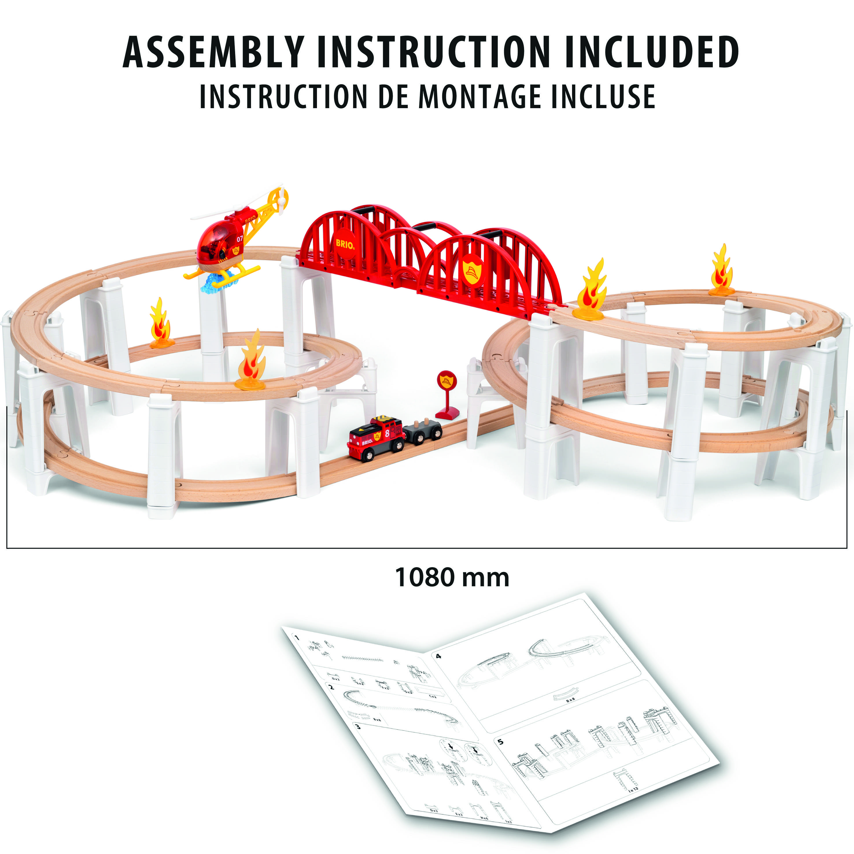 Brio 63611400 Schienenpaket Berg und Tal