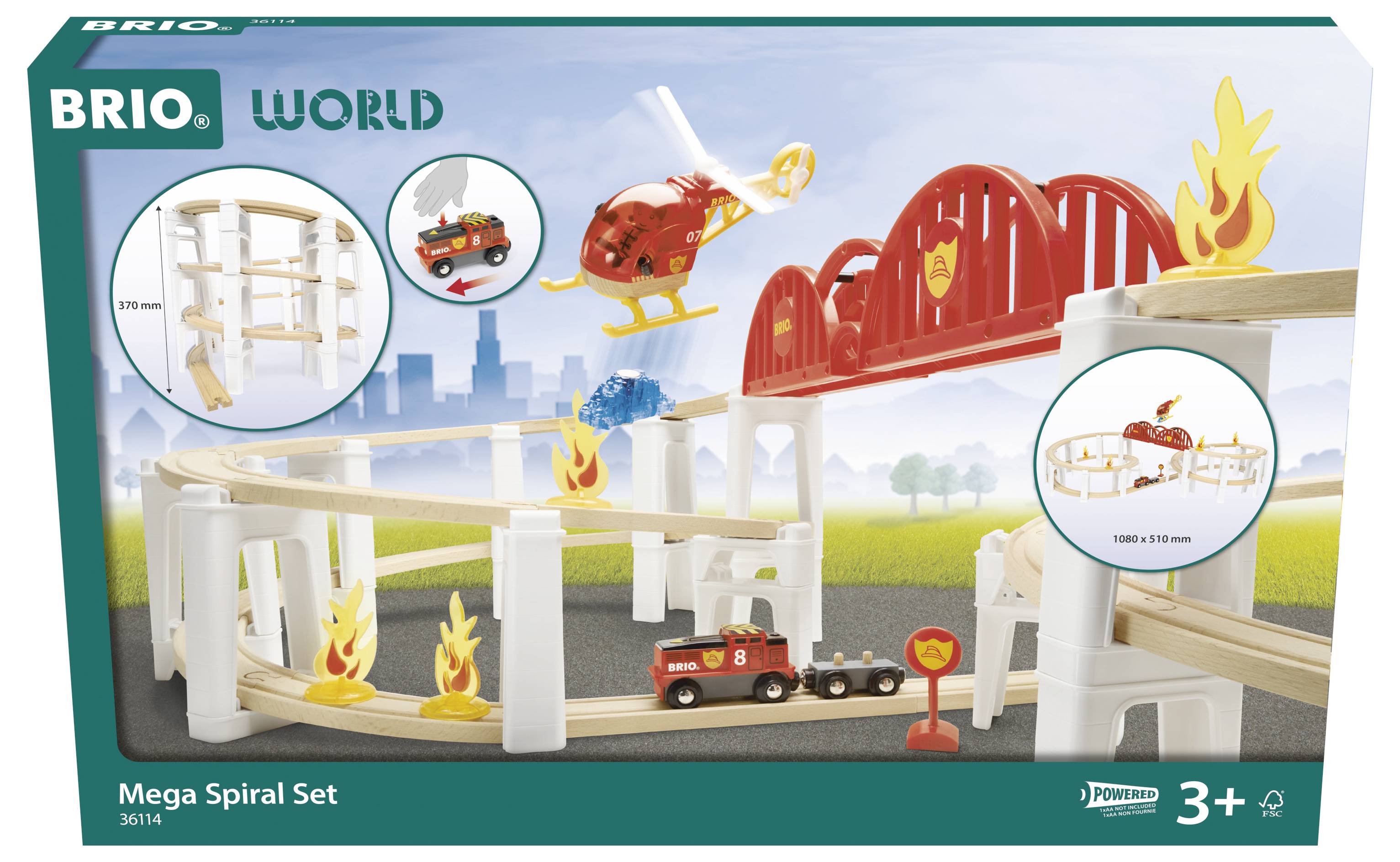 Brio 63611400 Schienenpaket Berg und Tal