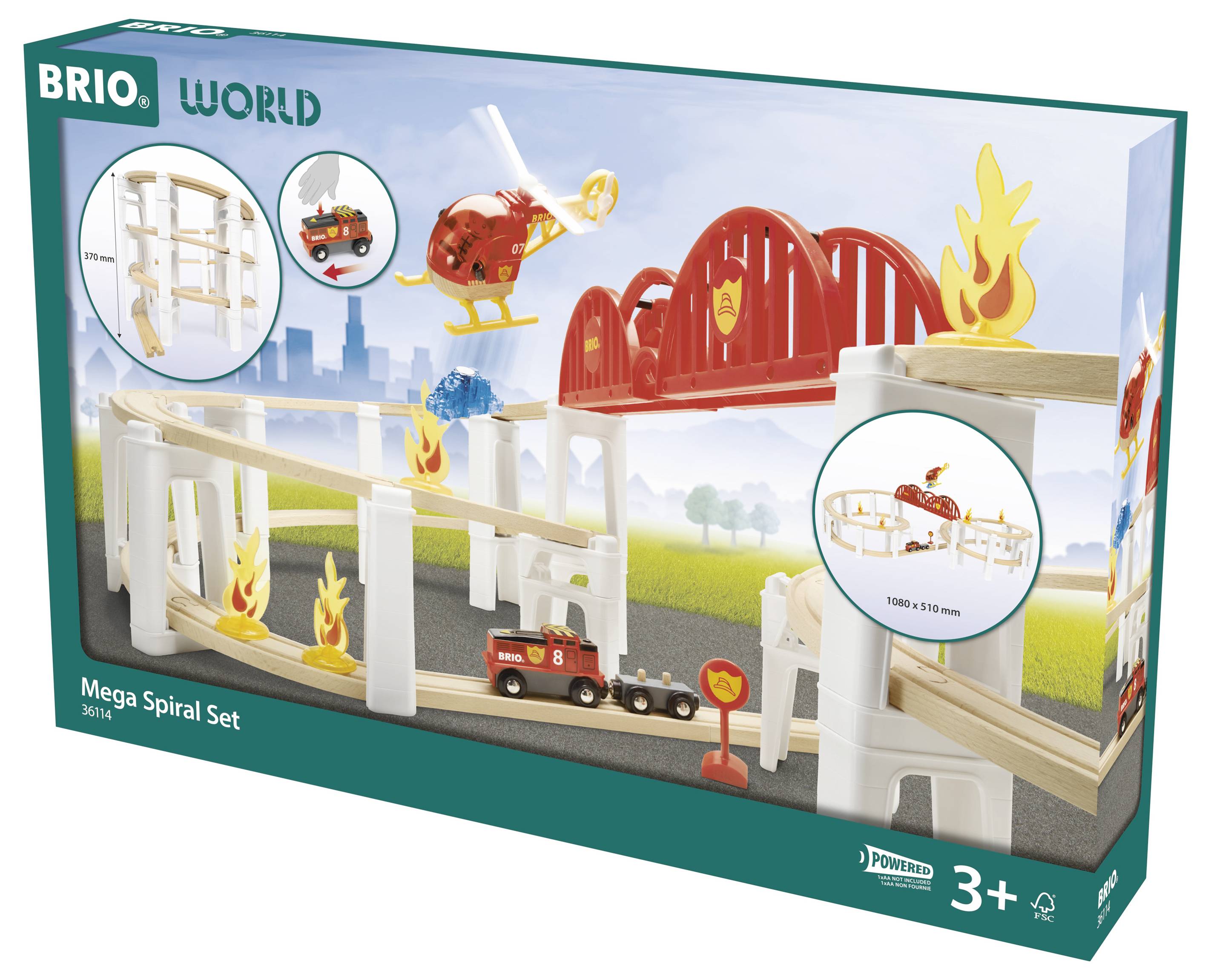 Brio 63611400 Schienenpaket Berg und Tal