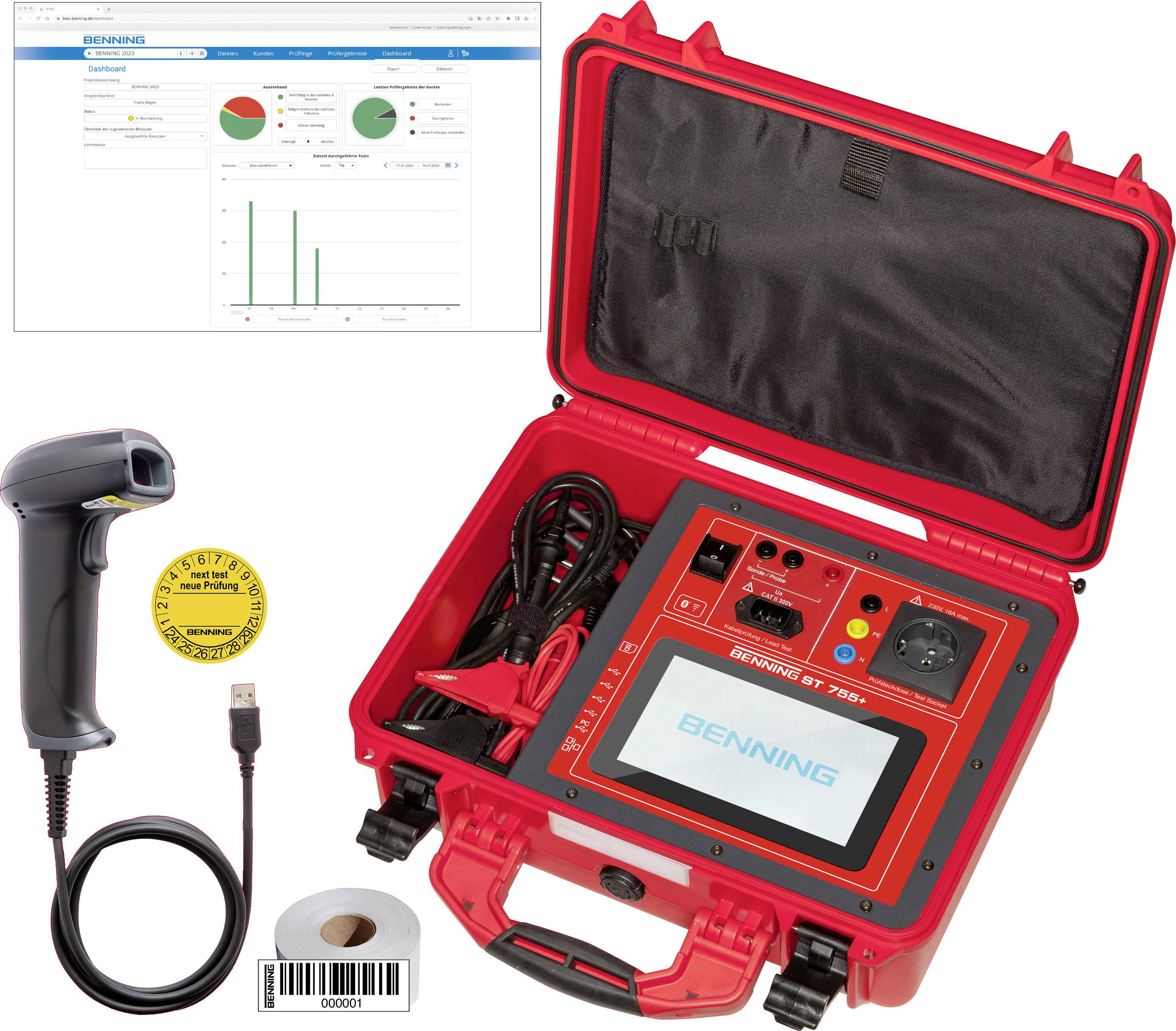 Benning ST 755+ BTEC SET Gerätetester