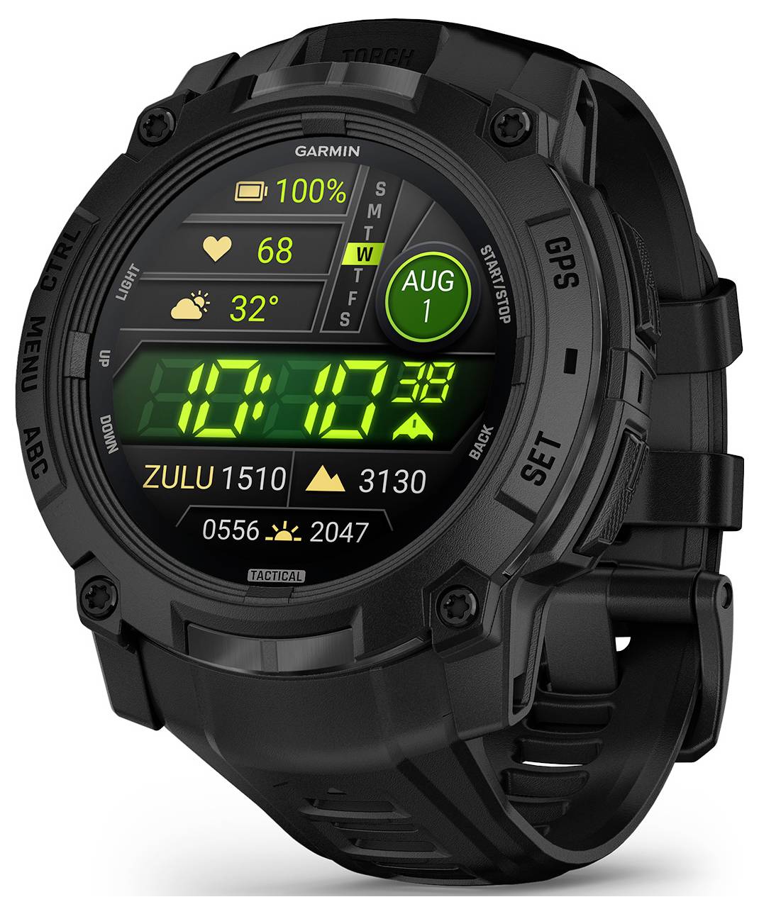 Garmin INSTINCT® 3 AMOLED Tactical Edition Smartwatch 50mm Schwarz