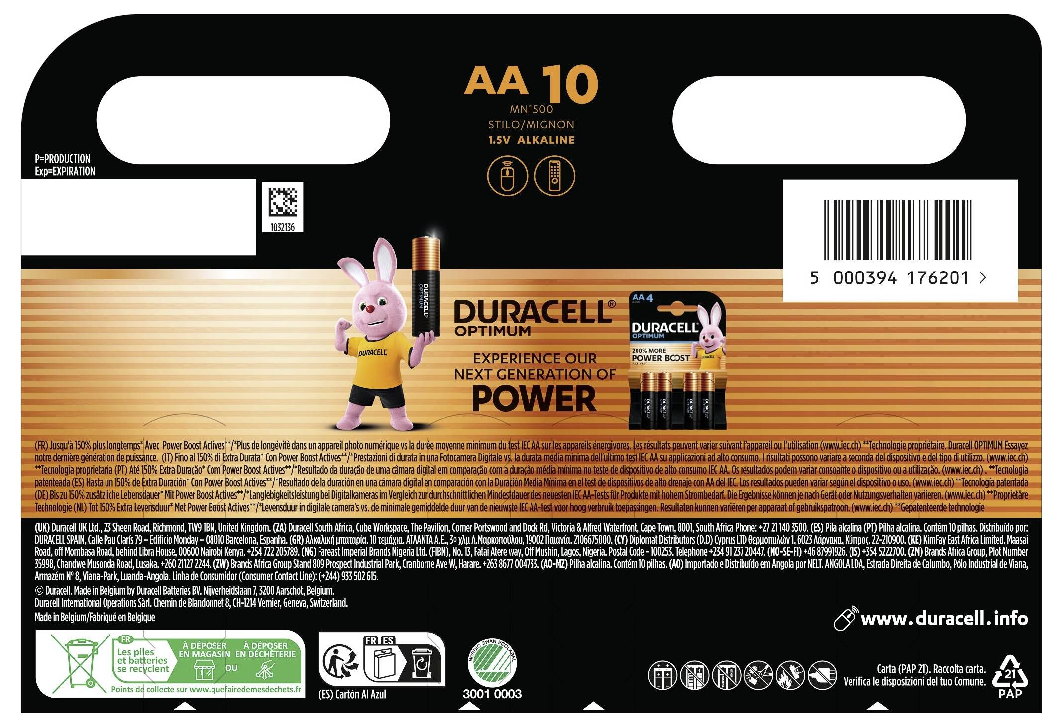 „Duracell Optimum AA