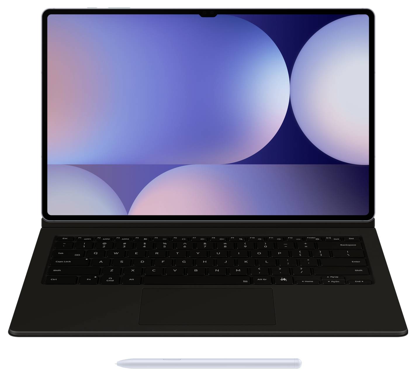 Samsung Cover Keyboard S10U S9U Black Tablet-Tastatur mit Hülle