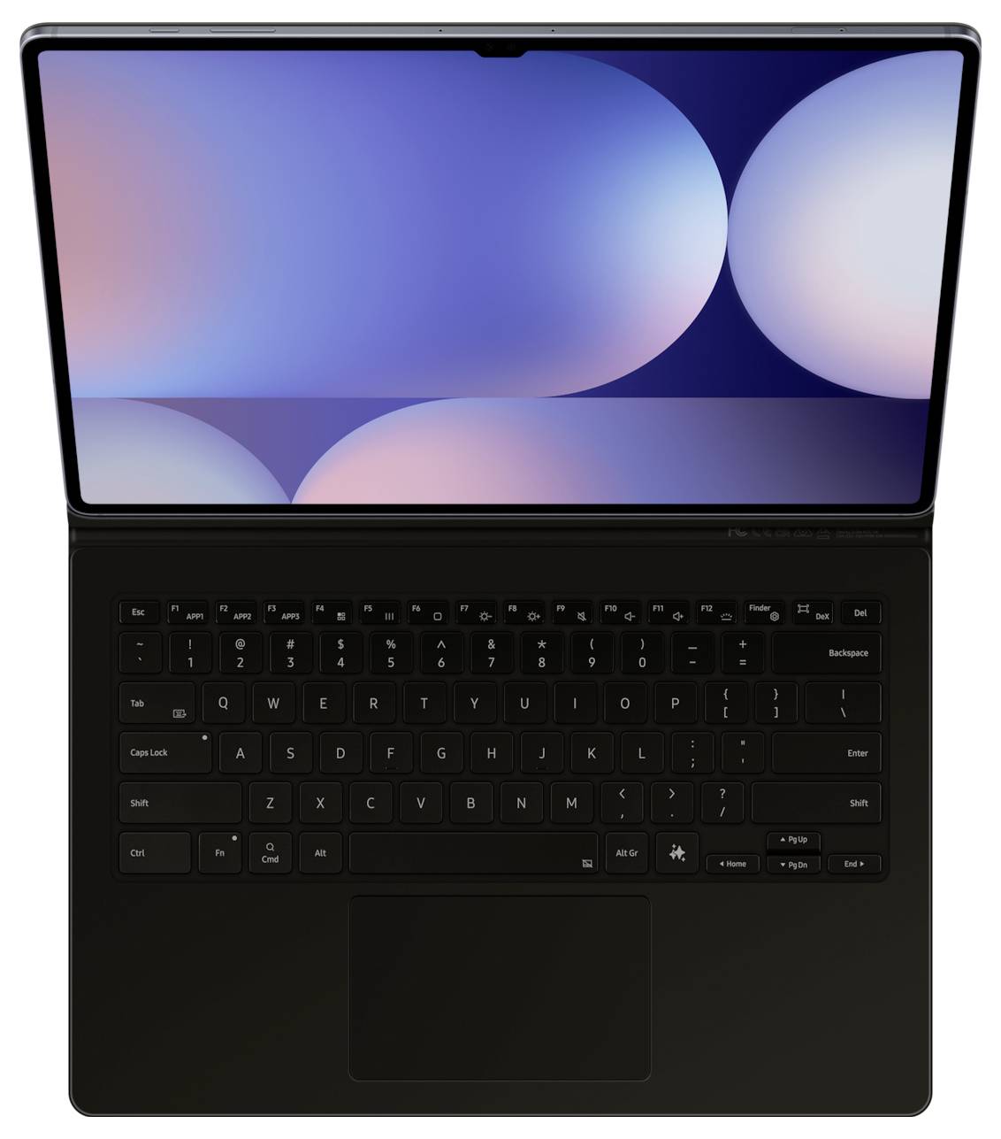 Samsung Cover Keyboard S10U S9U Black Tablet-Tastatur mit Hülle