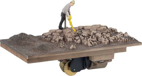 Faller H0 Bauarbeiter mit Kompressor Bemalt, Stehend