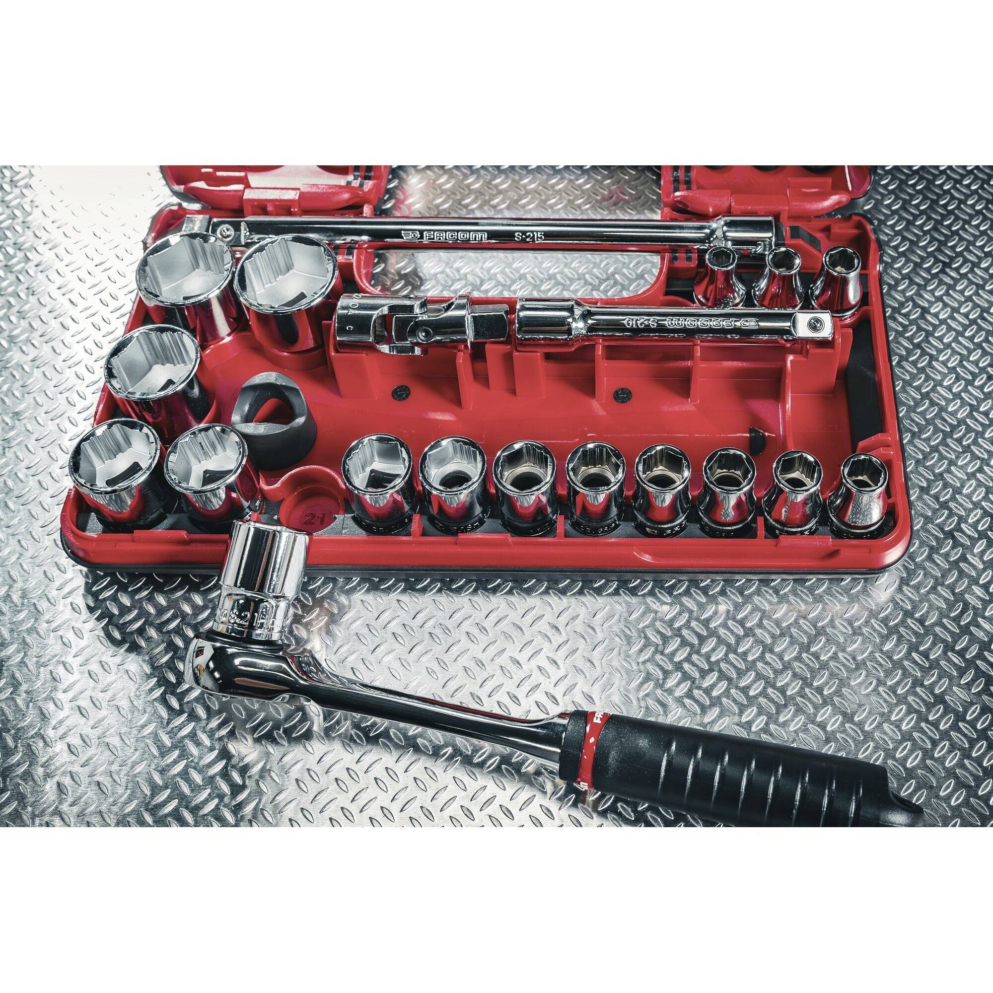 Facom Stecknuss-Set metrisch 1/2" SL.DBOX1GRPPB