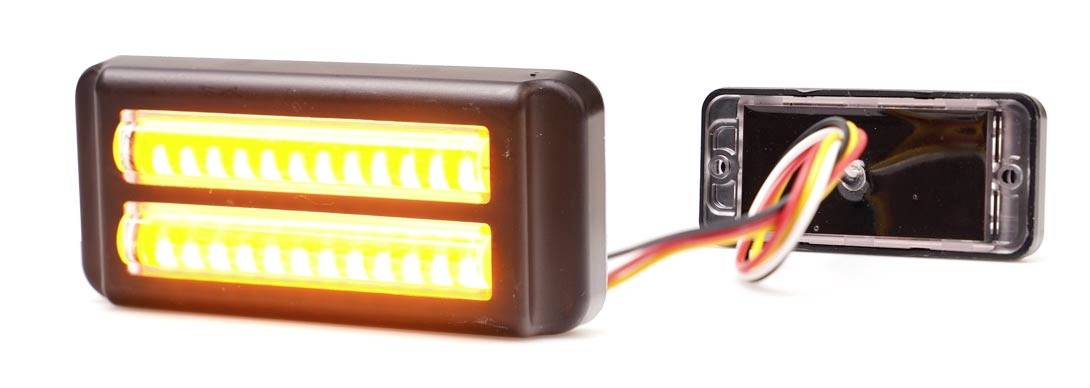 WAS Frontblitzer / Straßenräumer 2469 12 V/DC, 24 V/DC über Bordnetz Aufbau Orange