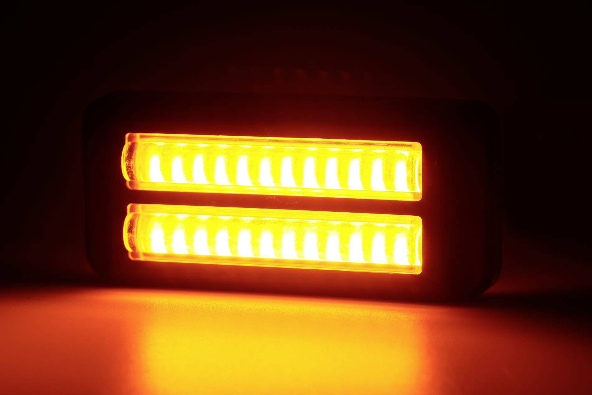 WAS Frontblitzer / Straßenräumer 2469 12 V/DC, 24 V/DC über Bordnetz Aufbau Orange