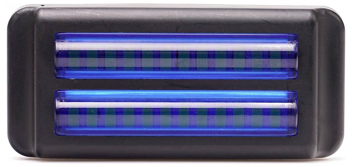 WAS Frontblitzer / Straßenräumer 2470 12 V/DC, 24 V/DC über Bordnetz Aufbau Blau