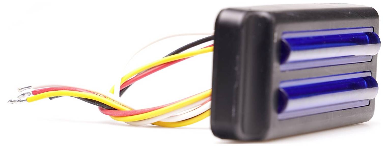 WAS Frontblitzer / Straßenräumer 2470 12 V/DC, 24 V/DC über Bordnetz Aufbau Blau