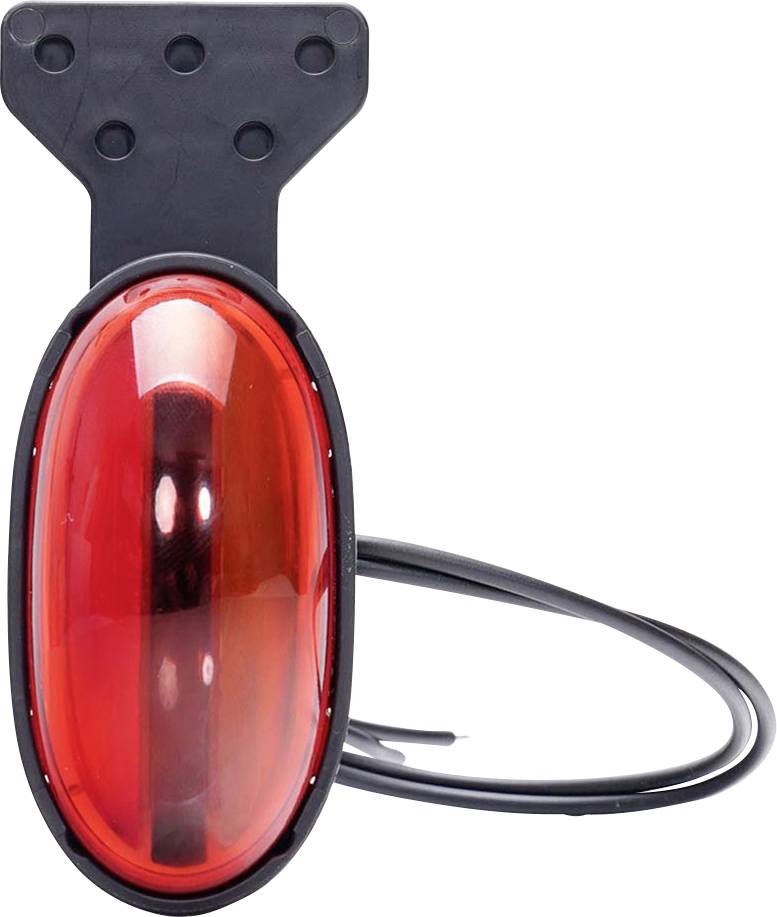 WAS Umriss-Markierungsleuchte Offene Kabelenden Markierungsleuchte, Positionslicht rechts 12 V/DC, 24 V/DC Inkl. Halter