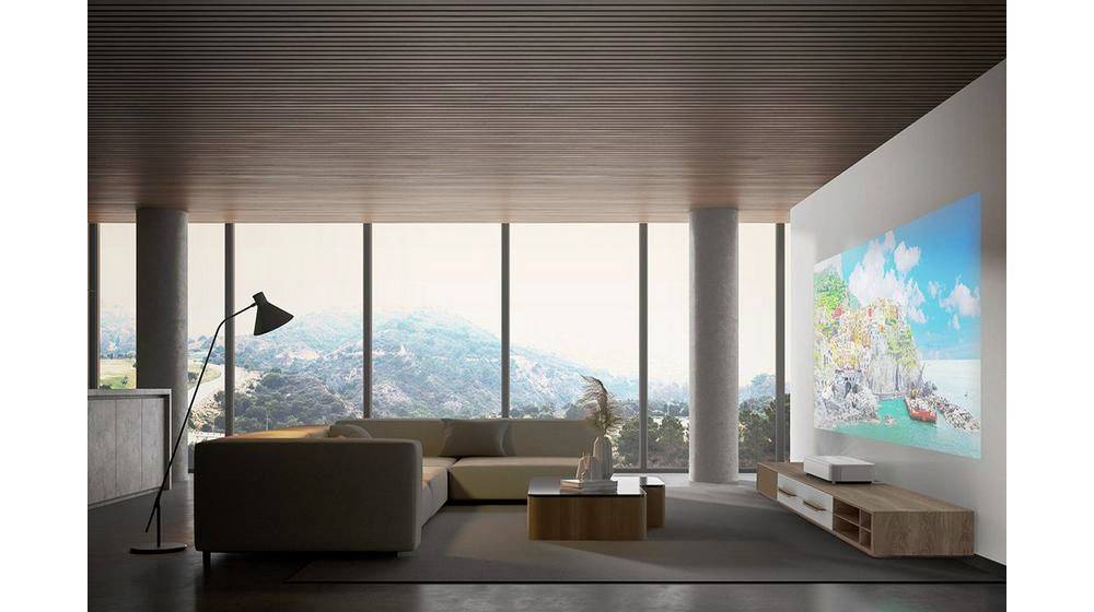 Epson Beamer EH-LS800W 3LCD 4000 ANSI-Lumen Kurzdistanz, Integrierter Lautsprecher, Zoom-Funktion