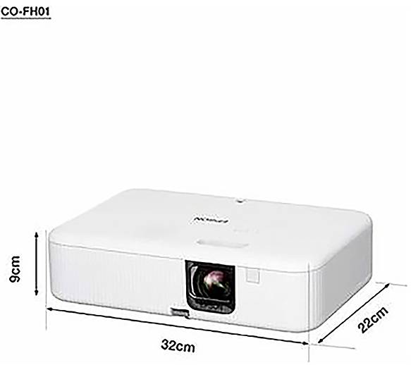 Epson Beamer CO-FH01 3LCD 3000 ANSI-Lumen 1920 x 1080 Full HD Integrierter Lautsprecher, Zoom-Funktion