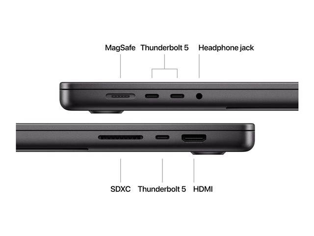 Apple MacBook Pro 16 (M4 Max, 2024) 40.6cm (16 Zoll) CTO 128GB RAM 2TB SSD M4 Max (16-Core CPU) 40-Core GPU Space Black