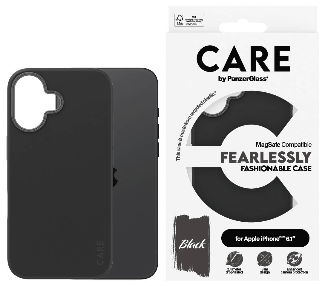 Schwarze Handyhülle von PanzerGlass für iPhone 6.1