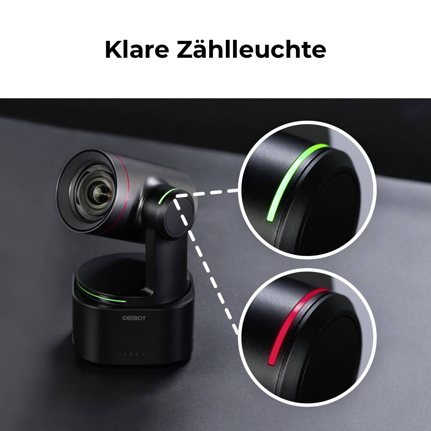 Obsbot Tail 2 4K Videokonferenzlösung 3840 x 2160 Pixel Gestensteuerung, Standfuß, Schnelles Auto-T