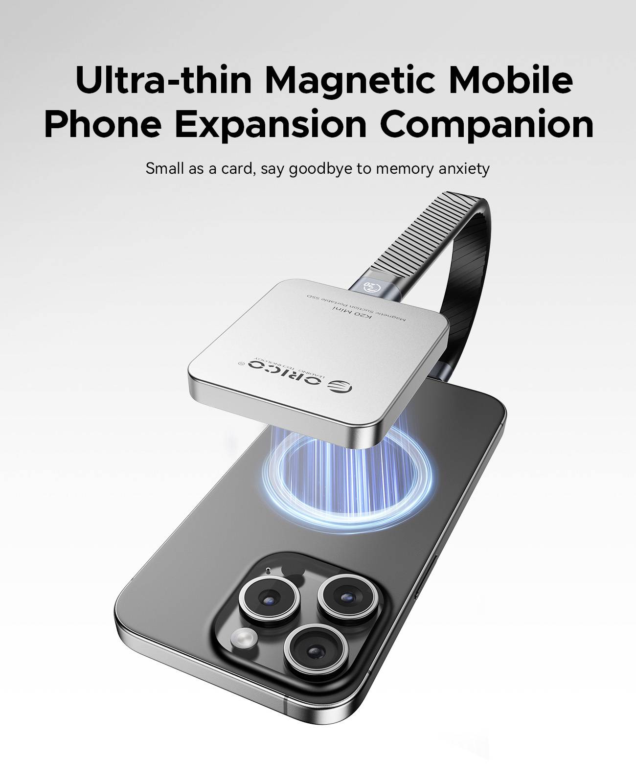 ORICO K20 mini M.2 SSD-Gehäuse USB-C® (USB 3.2 Gen 2x2) 20 GBit/s M.2 PCIe 2230 K20Mini