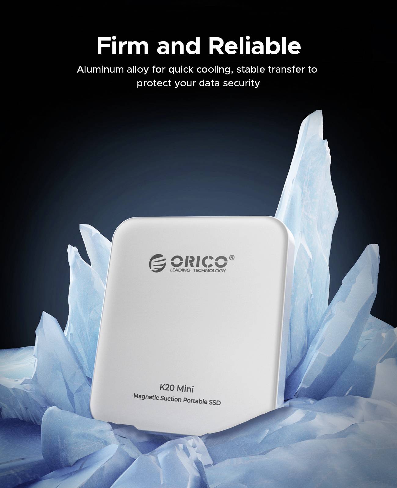 ORICO K20 mini M.2 SSD-Gehäuse USB-C® (USB 3.2 Gen 2x2) 20 GBit/s M.2 PCIe 2230 K20Mini