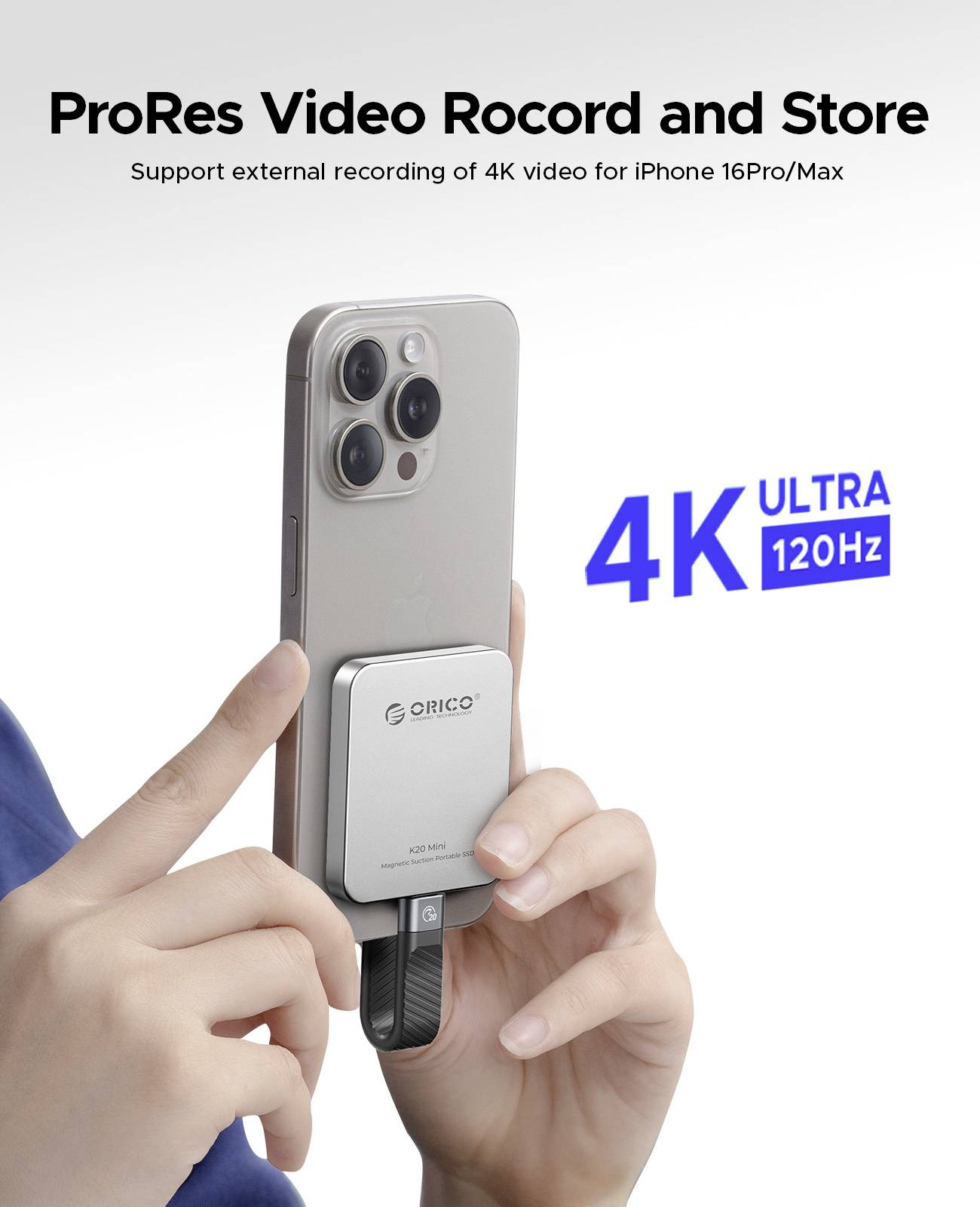 ORICO K20 mini M.2 SSD-Gehäuse USB-C® (USB 3.2 Gen 2x2) 20 GBit/s M.2 PCIe 2230 K20Mini