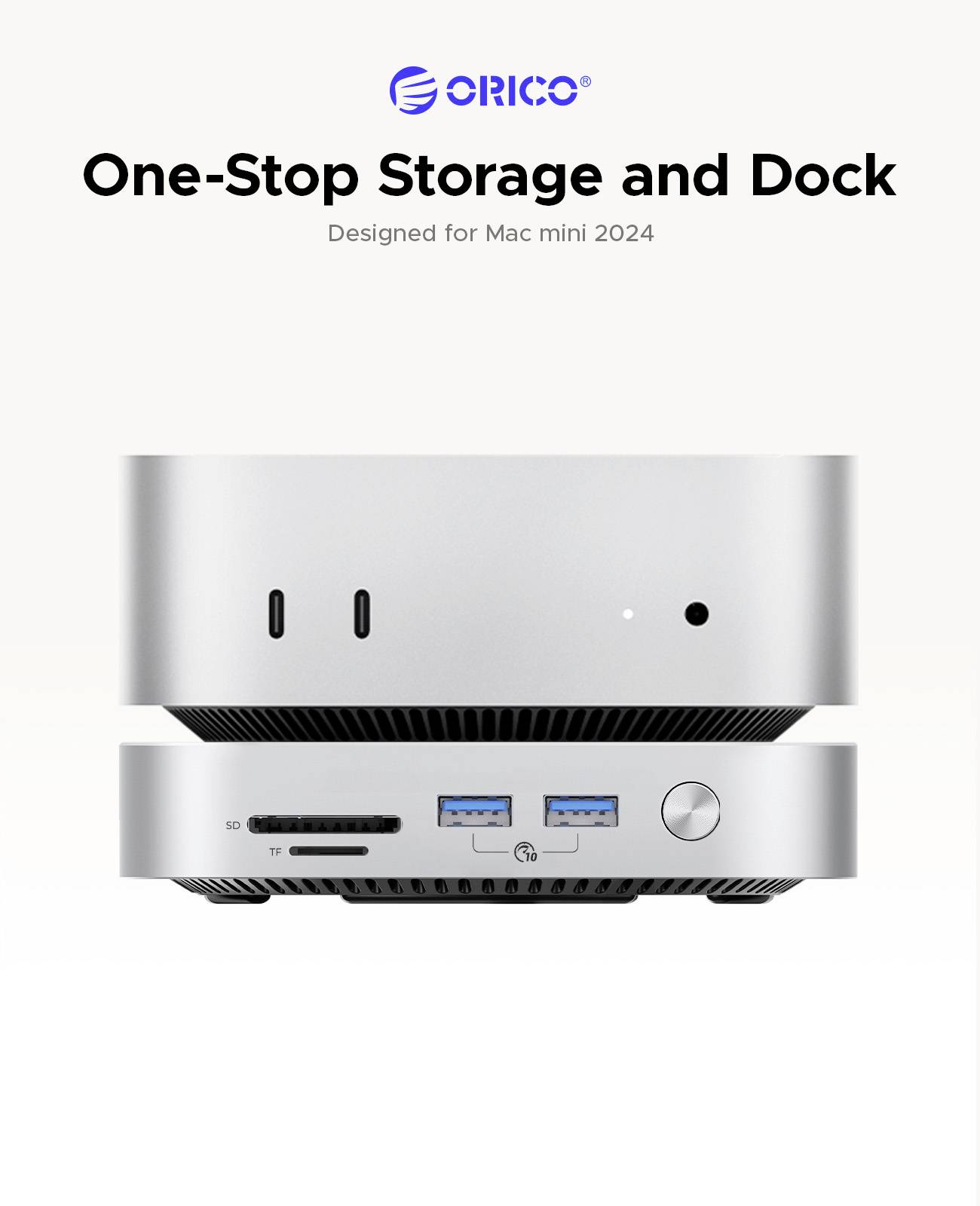 ORICO USB-C® Dockingstation MiniLink M49P Passend für Marke Dockingstations: Apple Mac mini M.2 SSD Steckplatz