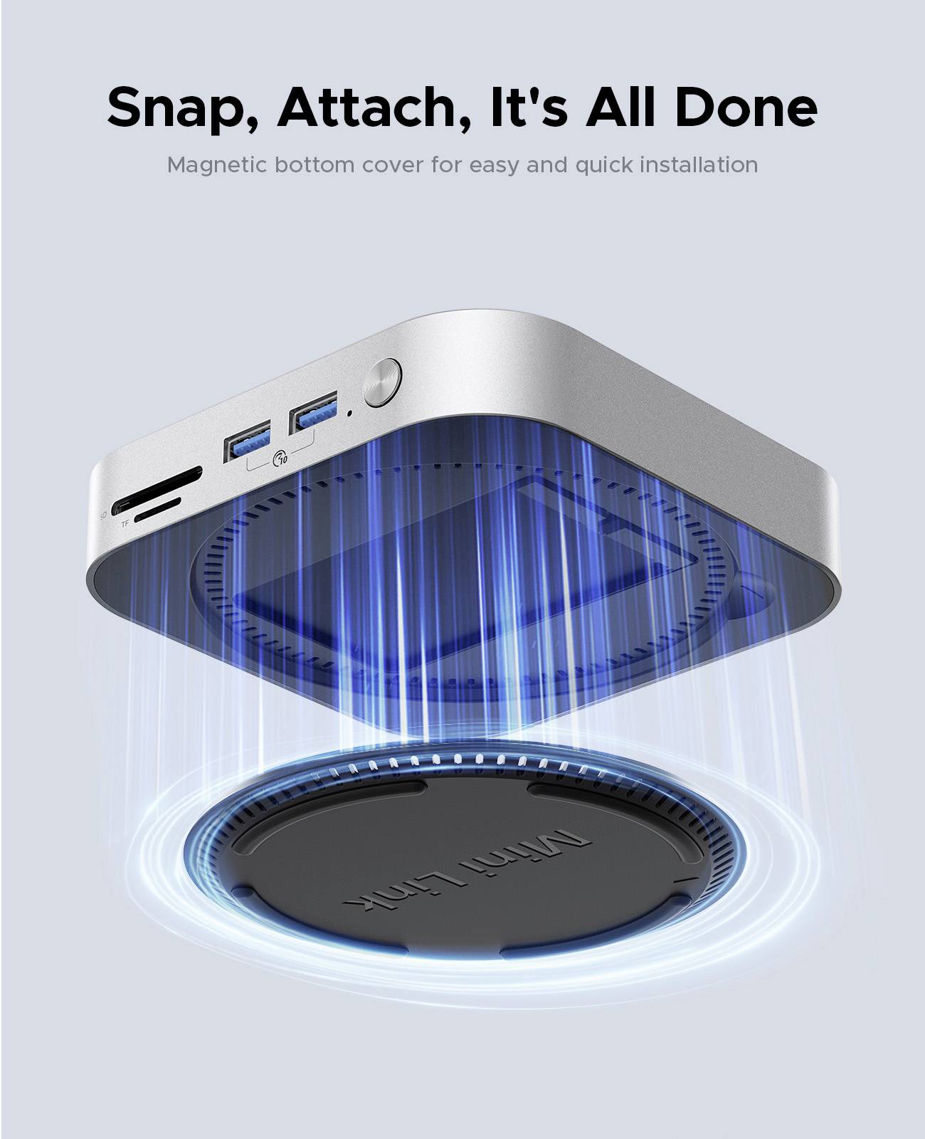 ORICO USB-C® Dockingstation MiniLink M49P Passend für Marke Dockingstations: Apple Mac mini M.2 SSD Steckplatz