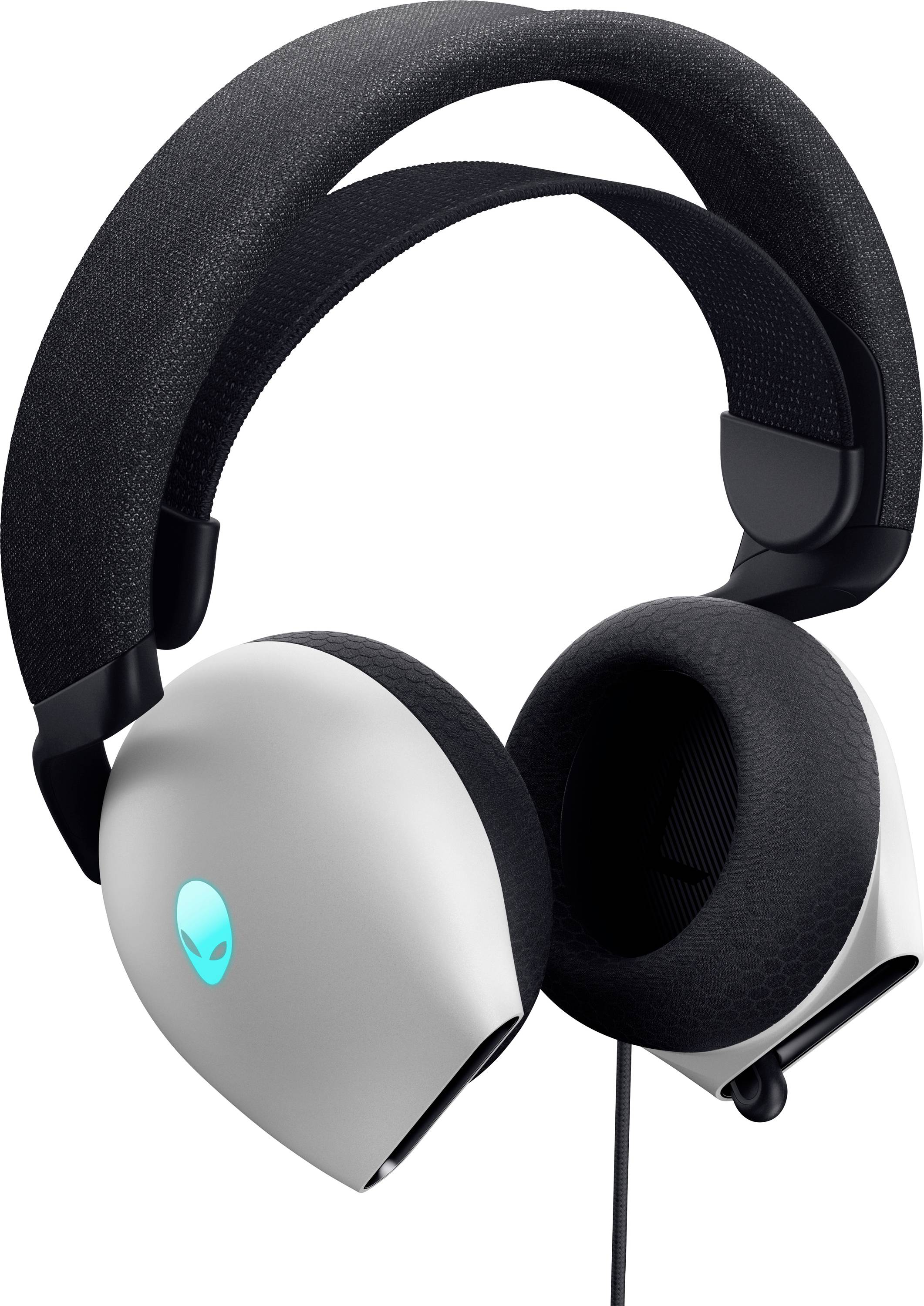 Dell AW520H-W-DEAM Over Ear Kopfhörer kabelgebunden Stereo Weiß High-Resolution Audio Gaming