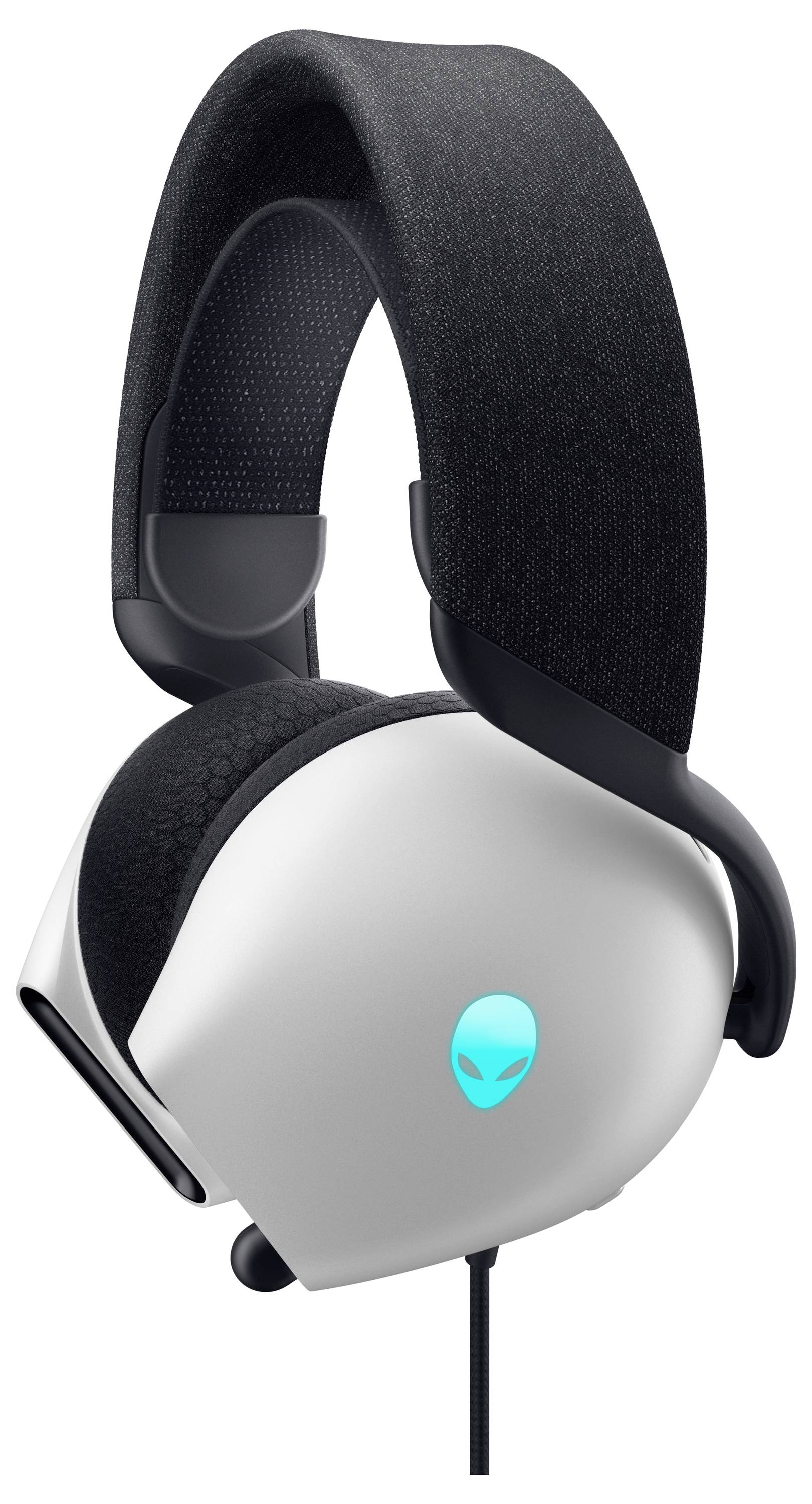 Dell AW520H-W-DEAM Over Ear Kopfhörer kabelgebunden Stereo Weiß High-Resolution Audio Gaming