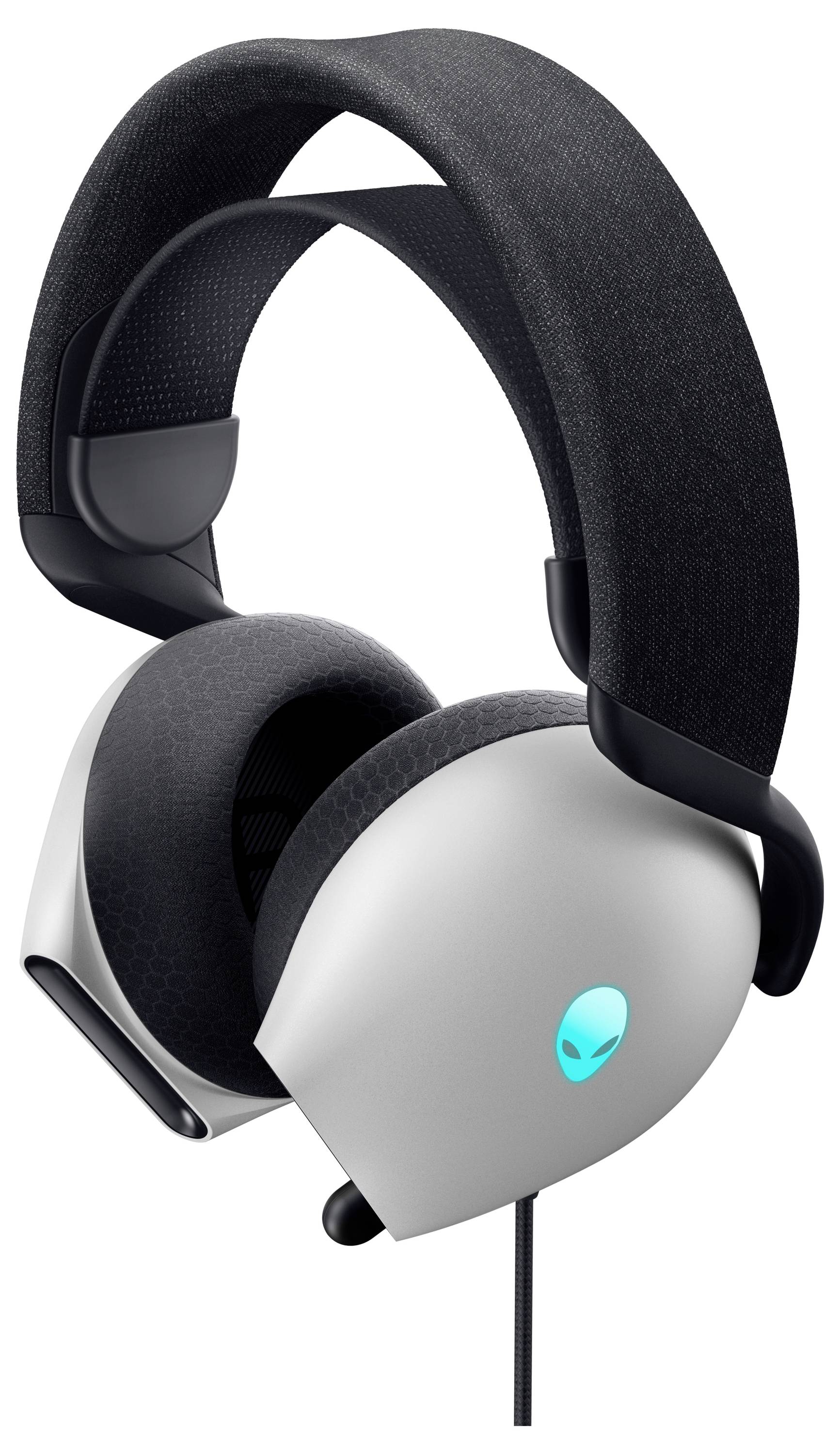 Dell AW520H-W-DEAM Over Ear Kopfhörer kabelgebunden Stereo Weiß High-Resolution Audio Gaming