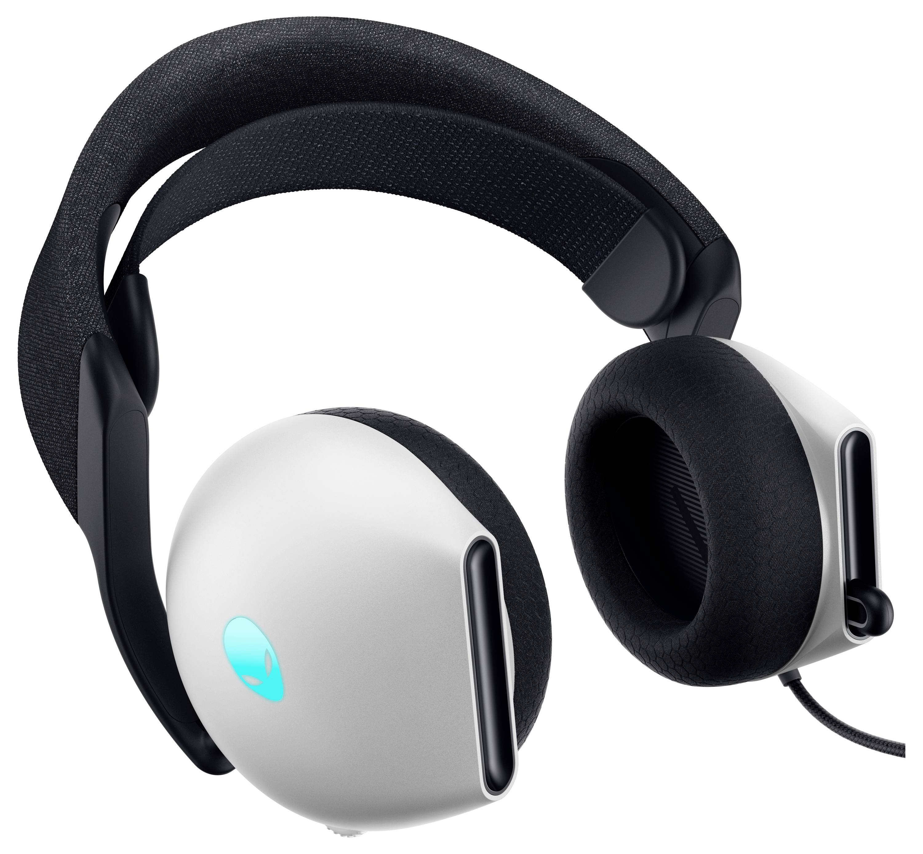 Dell AW520H-W-DEAM Over Ear Kopfhörer kabelgebunden Stereo Weiß High-Resolution Audio Gaming