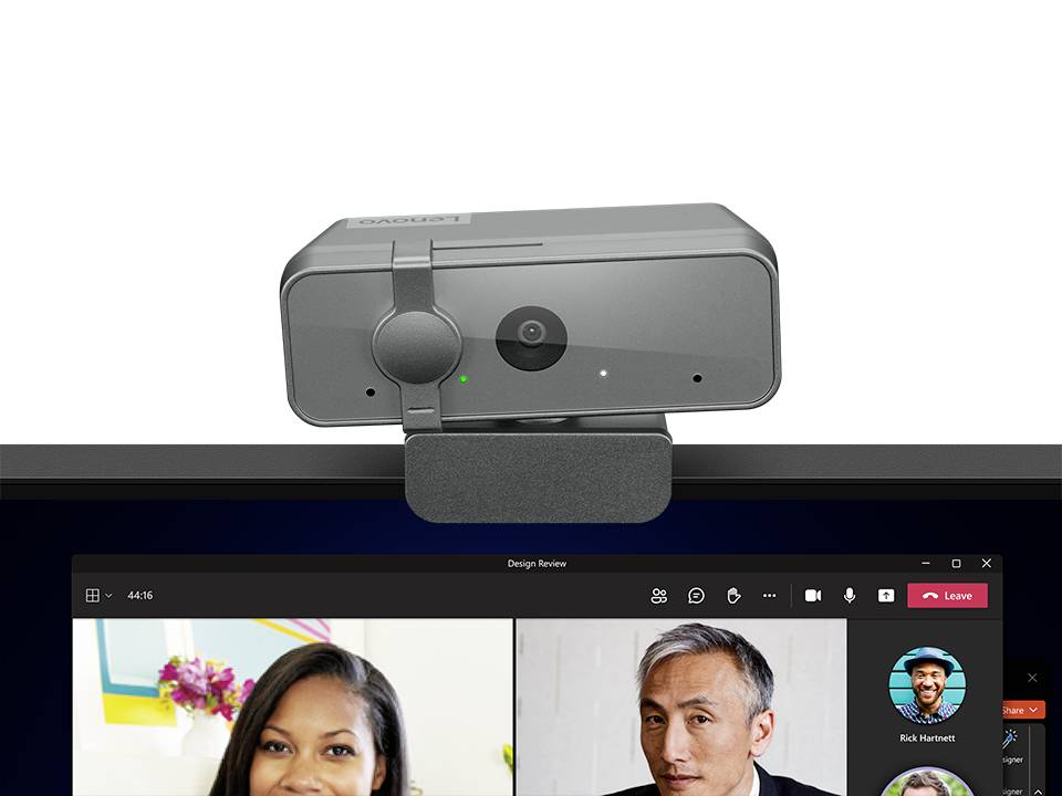 Lenovo Select Full HD-Webcam 1920 x 1080 Pixel Klemm-Halterung, Mikrofon