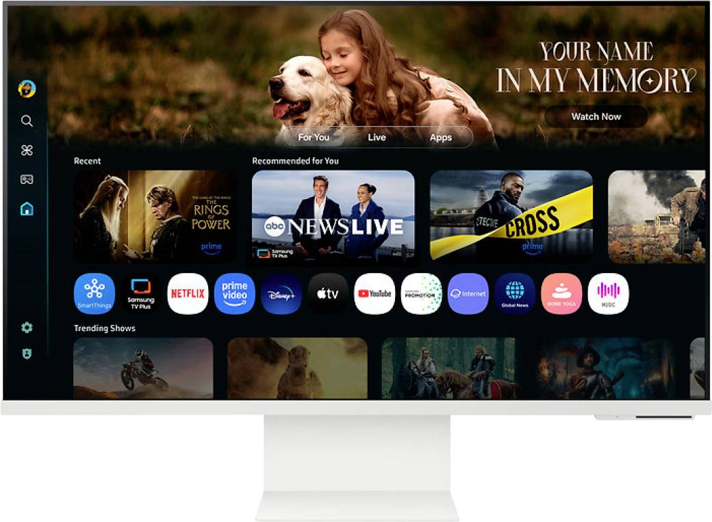 Samsung S32FM801UU LED-Monitor EEK F (A - G) 81.3 cm (32 Zoll) 3840 x 2160 Pixel 16:9 4 ms HDMI®, USB-A (USB 2.0), USB-C®, WLAN, Bluetooth® VA LED