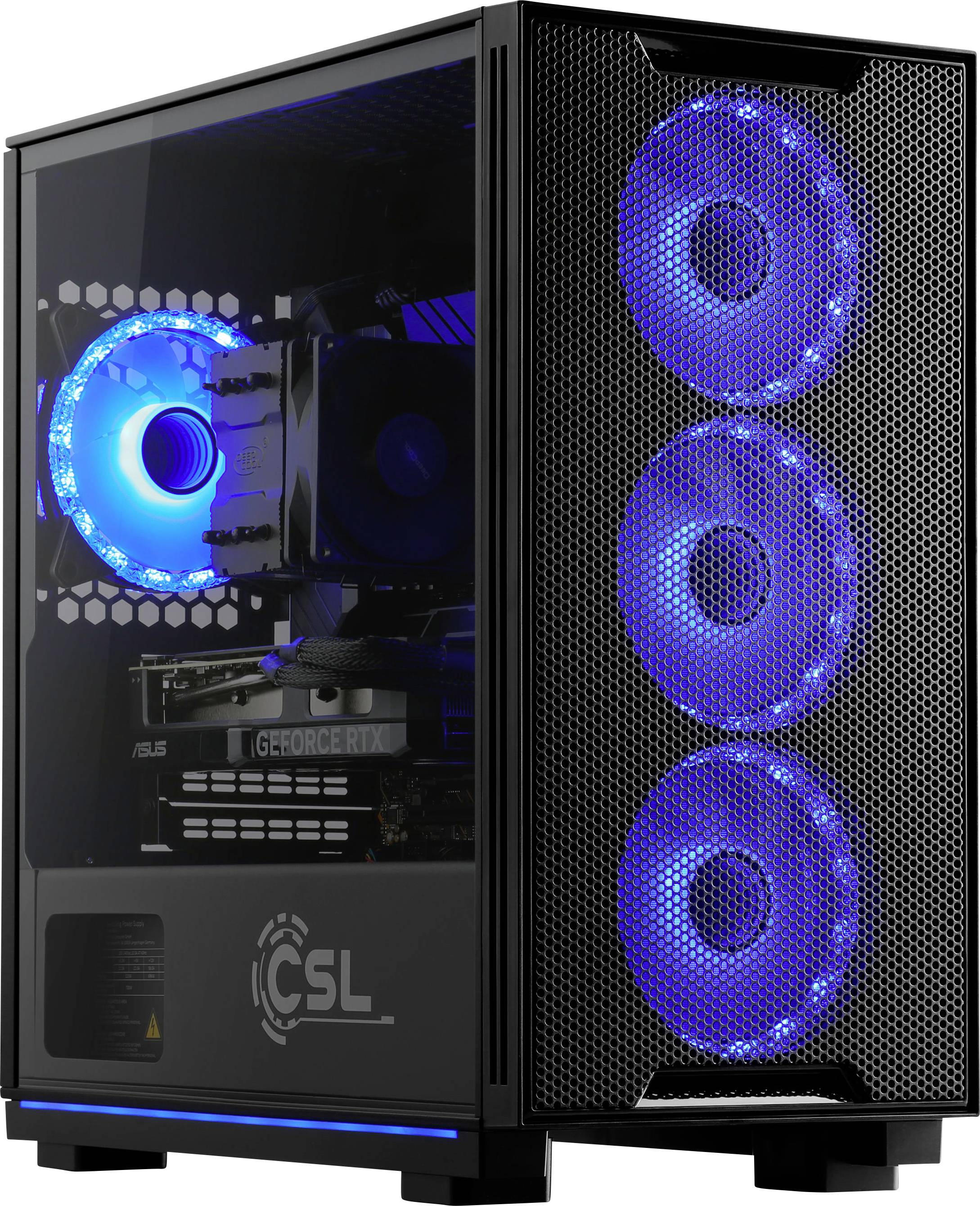 CSL Computer Gaming PC M12100H AMD Ryzen 7 8700F 5GHz 32GB RAM 1000GB SSD Nvidia GeForce RTX™ 5060 Ti 16GB GDDR7 94227