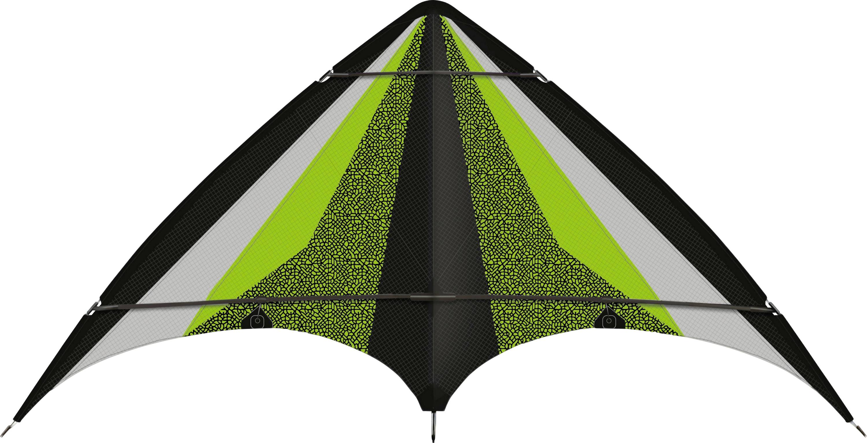 Günther Flugspiele Zweileiner Sport-Lenkdrachen Neon Loop 160 Spannweite (Details) 1600 mm