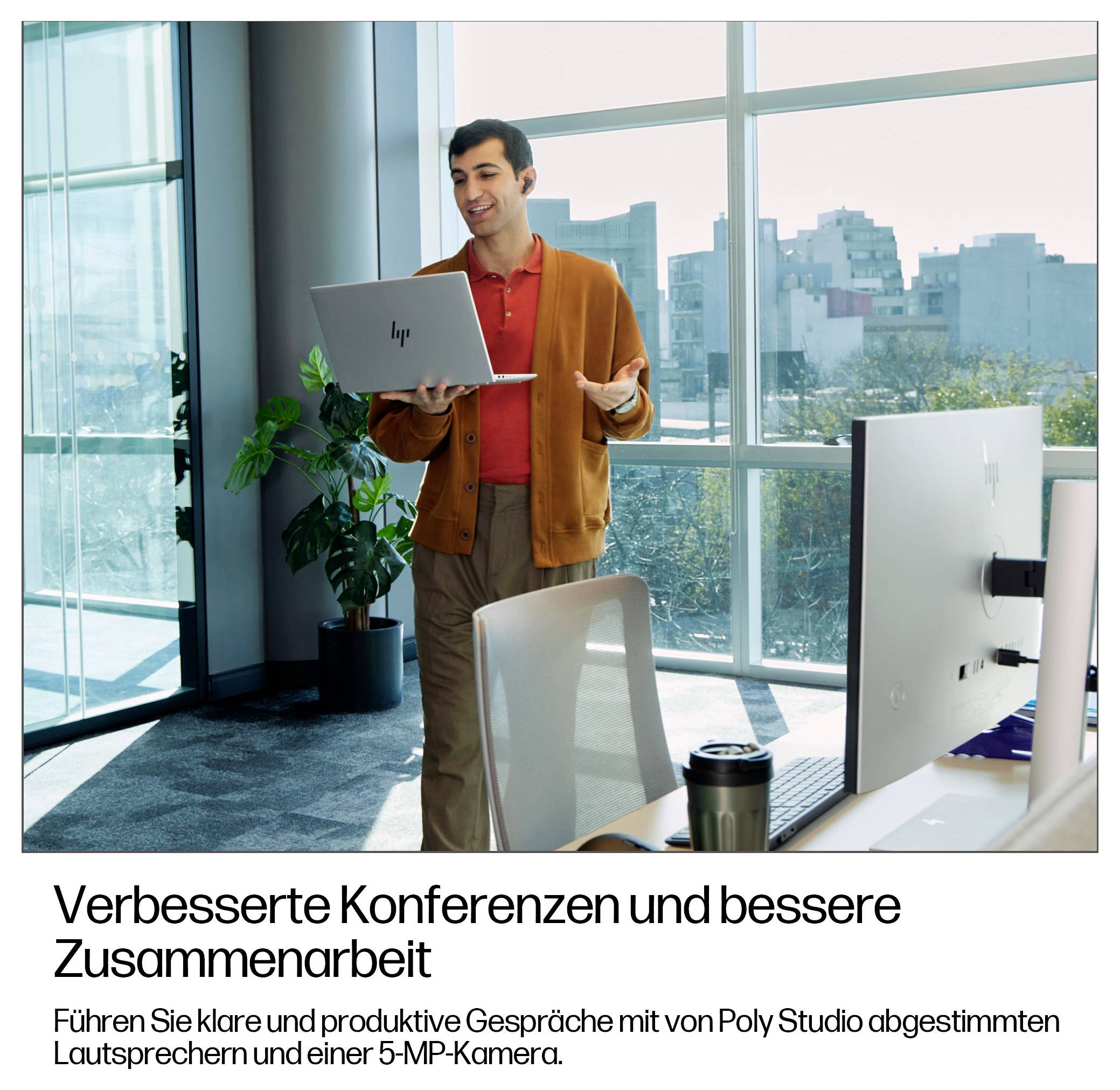 HP Notebook EliteBook 6 G1a 35.6cm (14 Zoll) WUXGA AMD Ryzen 7 250 16GB RAM 512GB SSD Deutsch, QWERTZ Silber AD3J2ET