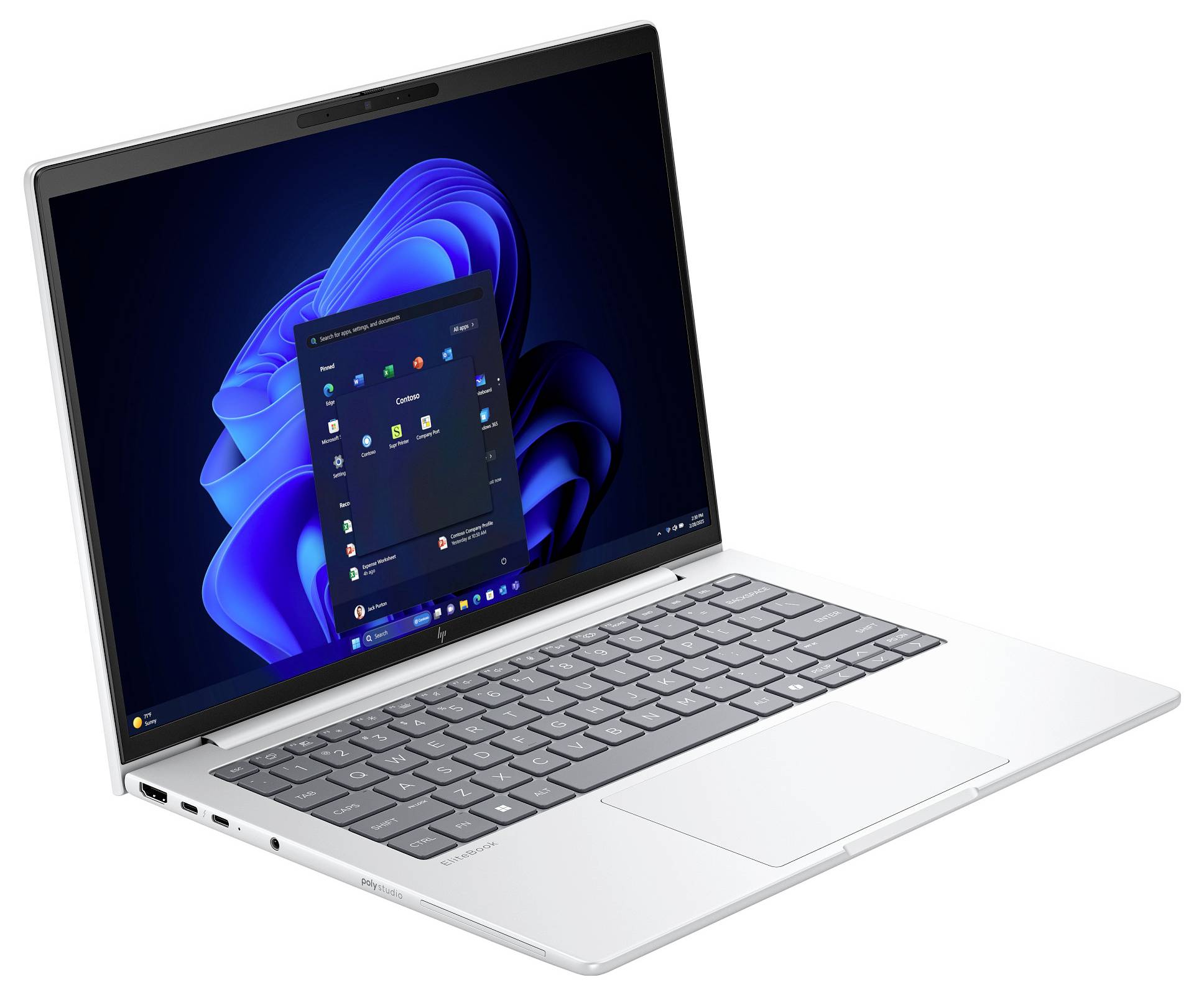 HP Notebook EliteBook 8 G1i 35.6cm (14 Zoll) WUXGA Intel® Core™ Ultra 5 (Series 2) 225U 16GB RAM 512GB SSD Deutsch, QWERTZ Silber