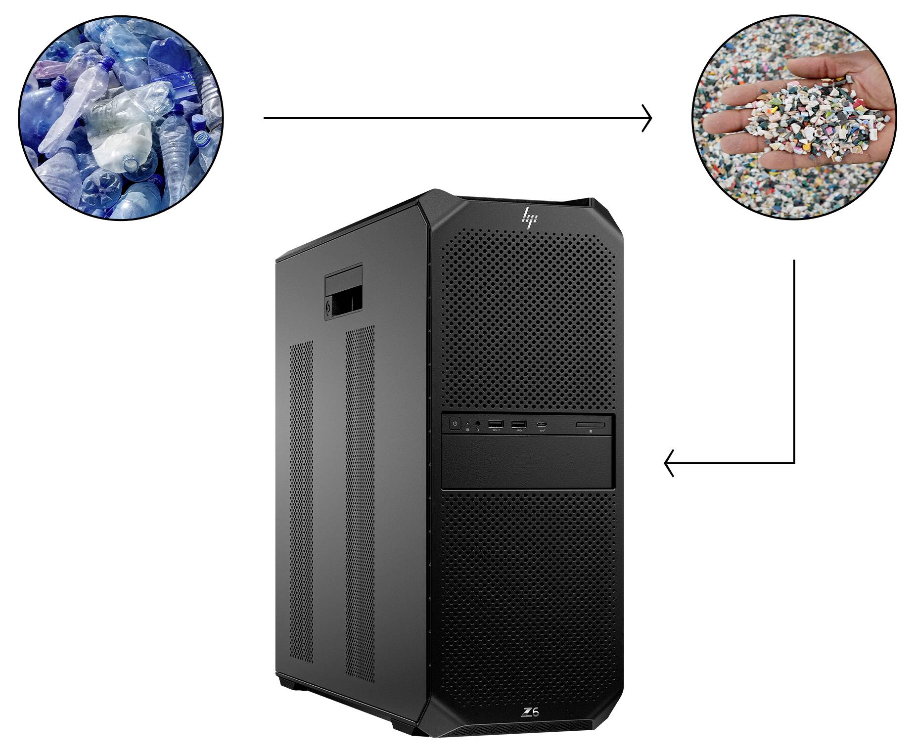 HP Workstation Z6 G5 A - Tower - 4U - 1 x Ryzen ThreadRipper PRO 7955WX / 4.5 GHz - RAM 64 GB - SSD 2 TB - HP Z Turbo Dr