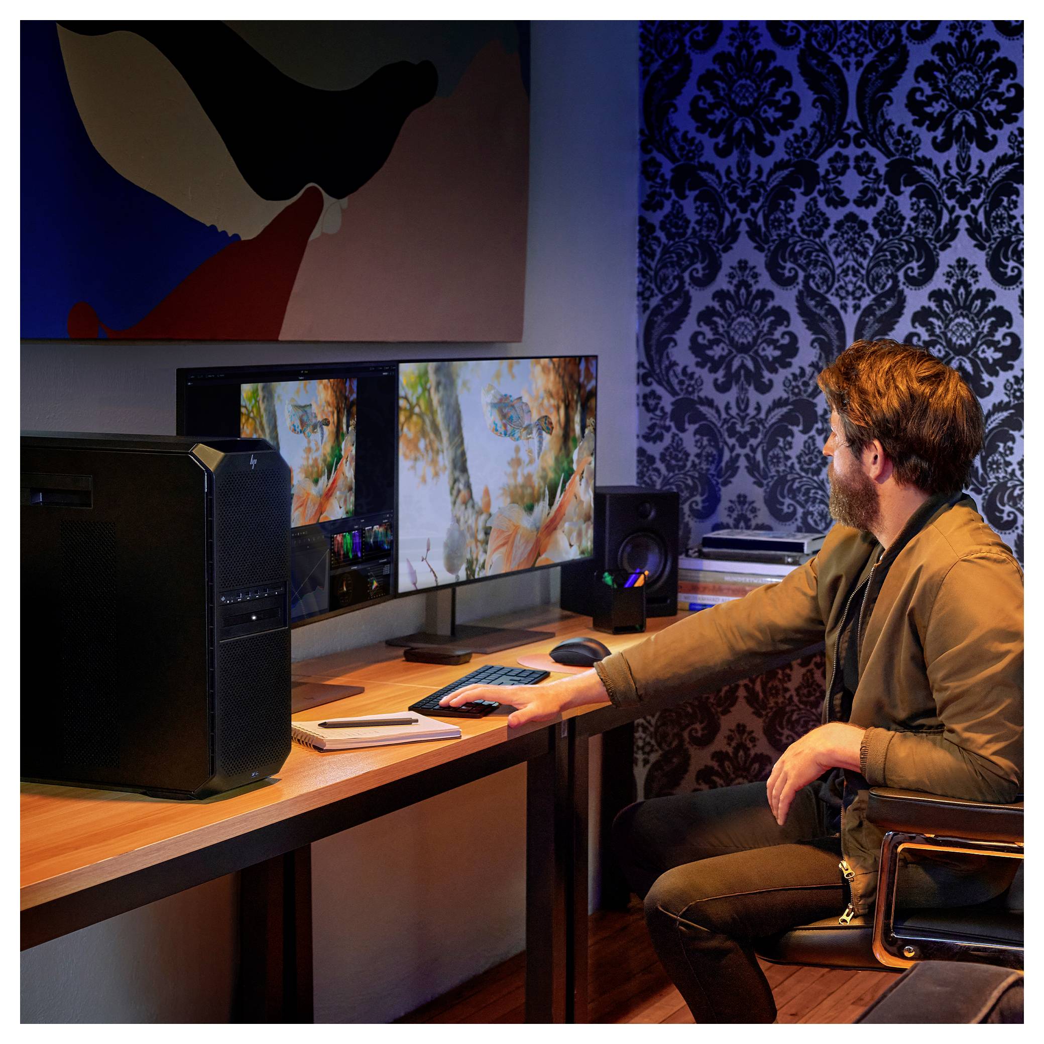 HP Workstation Z6 G5 Tower AMD Ryzen Threadripper Pro 7955WX 5.1GHz 64GB RAM 2TB SSD 82F95ET