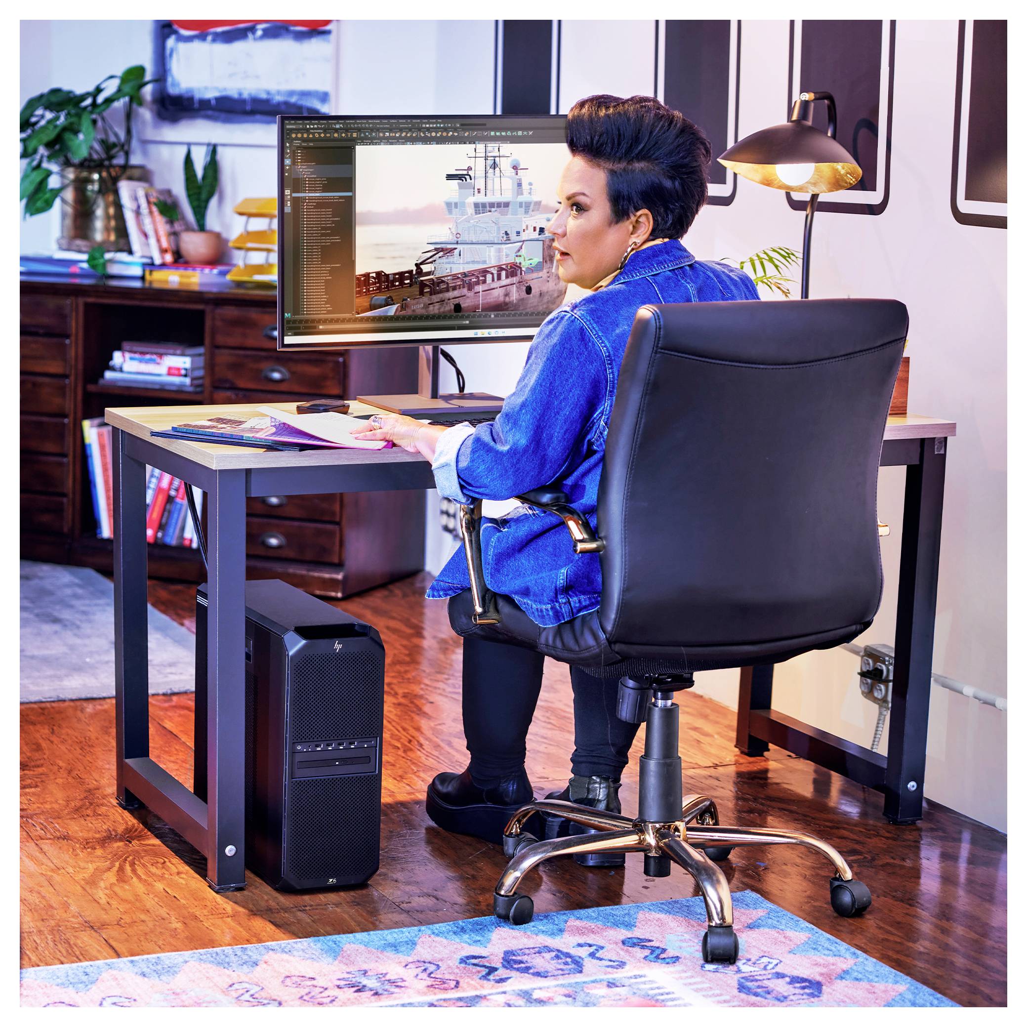 HP Workstation Z6 G5 Tower AMD Ryzen Threadripper Pro 7955WX 5.1GHz 64GB RAM 2TB SSD 82F95ET