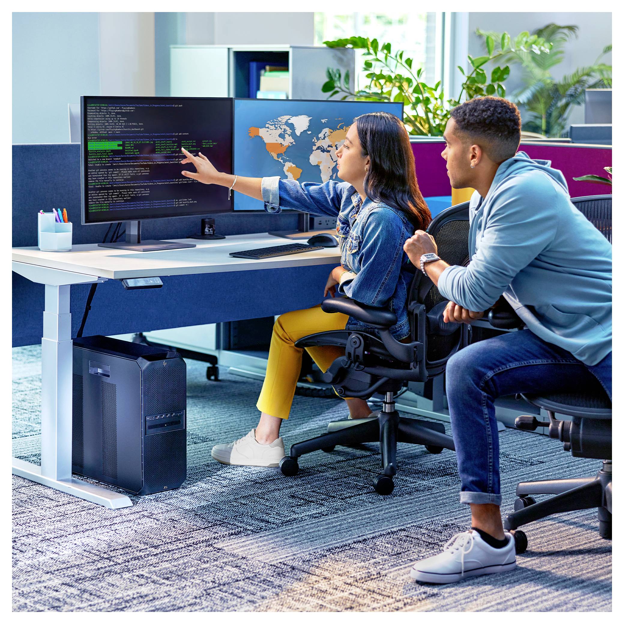 HP Workstation Z6 G5 A - Tower - 4U - 1 x Ryzen ThreadRipper PRO 7955WX / 4.5 GHz - RAM 64 GB - SSD 2 TB - HP Z Turbo Dr