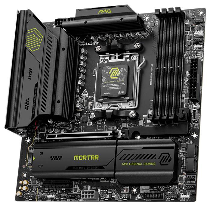 MSI 7E61-001R Mainboard Sockel (PC) AMD® AM5 Formfaktor (Details) Micro-ATX Mainboard-Chipsatz AMD® B850