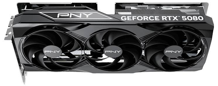 PNY Grafikkarte Nvidia GeForce RTX 5080 GeForce RTX 5080 16GB GDDR7-RAM NVIDIA G-Sync