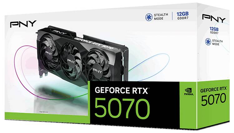 PNY Grafikkarte RTX 5070 GeForce RTX 5070 12GB GDDR7-RAM
