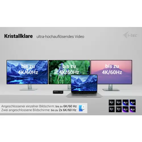 I-tec USB4® / Thunderbolt™ 4 Dockingstation Thunderbolt5 Quattro Display Docking Station + Power Delivery 140W I-tec USB4® / Thunderbolt™ 4 Dockingstation Thunderbolt5 Quattro Display Docking Station + Power Delivery 140W