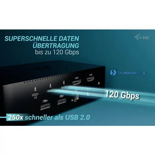 I-tec USB4® / Thunderbolt™ 4 Dockingstation Thunderbolt5 Quattro Display Docking Station + Power Delivery 140W I-tec USB4® / Thunderbolt™ 4 Dockingstation Thunderbolt5 Quattro Display Docking Station + Power Delivery 140W